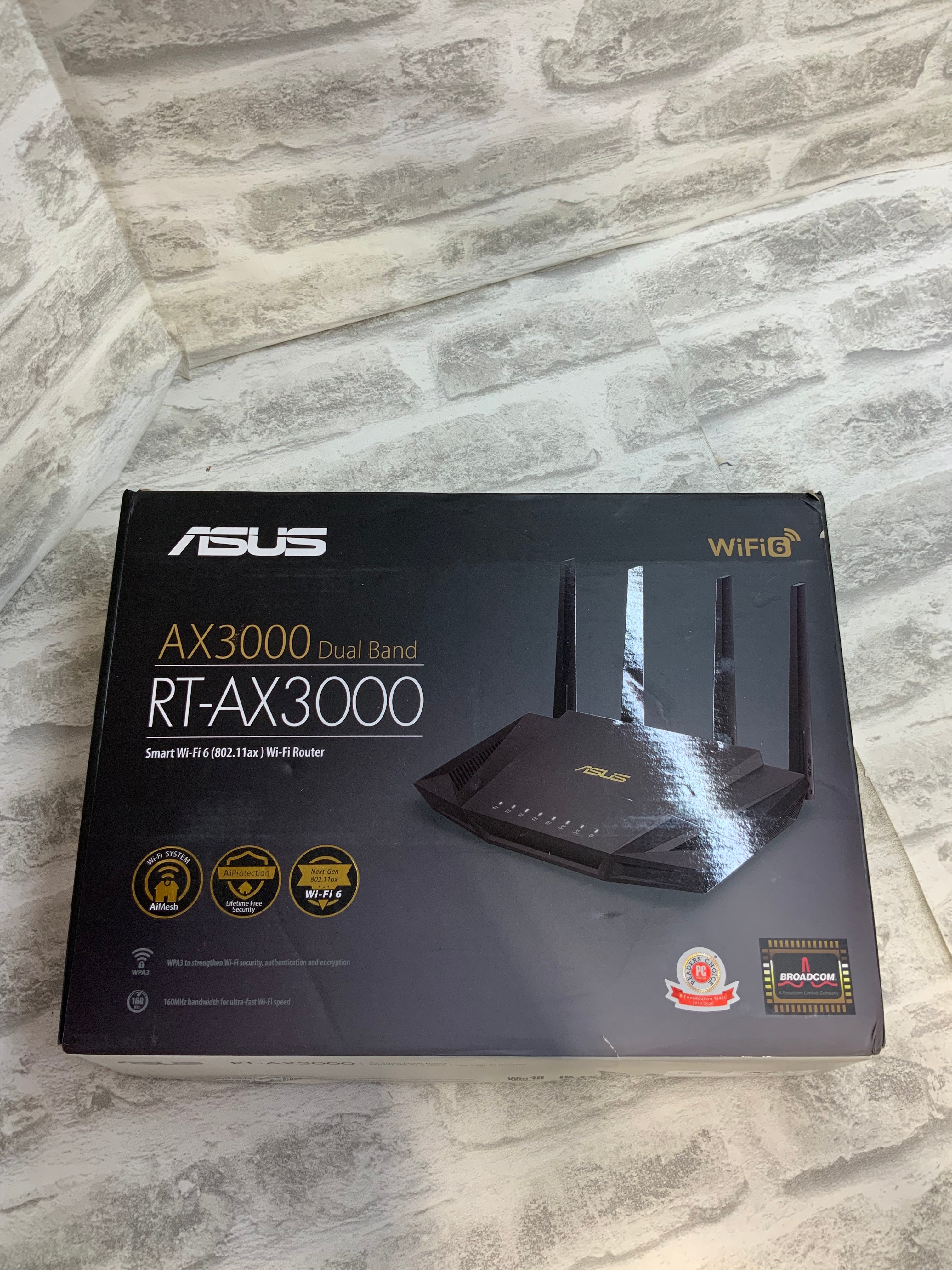 ASUS WiFi 6 Router (RT-AX3000) - Dual Band Gigabit Wireless Internet Router (7572826554606)